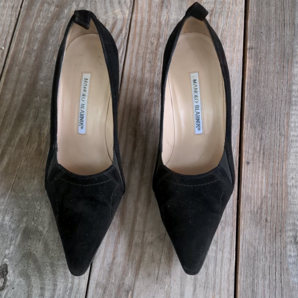 Black Manolo Blahnik vintage heels, 36